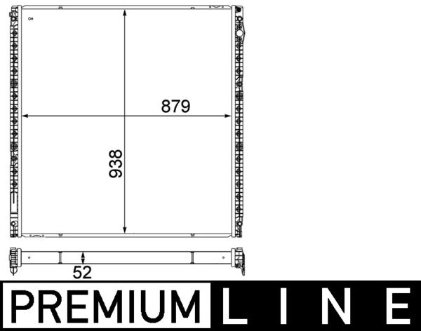 Mahle CIR16000P - Low Temperature Cooler, charge air cooler