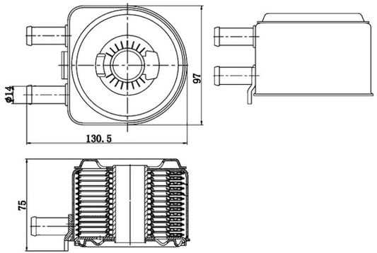Mahle CLC176000S - Oil Cooler, engine oil