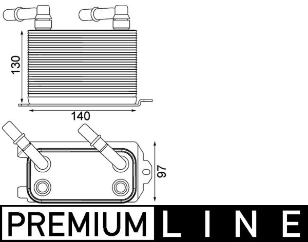 Mahle CLC228000P - Oil Cooler, automatic transmission