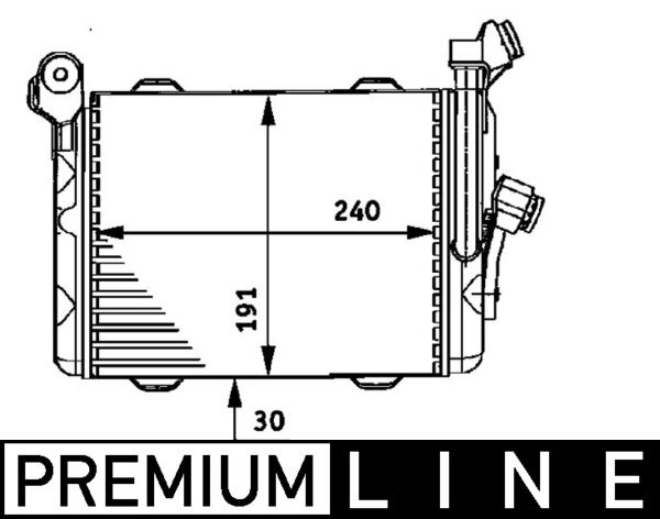 Mahle CLC33000P - Oil Cooler, engine oil
