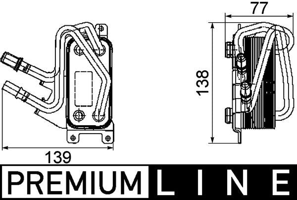 Mahle CLC67000P - Oil Cooler, engine oil