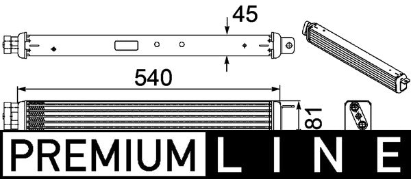 Mahle CLC75000P - Oil Cooler, engine oil