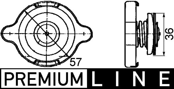 Mahle CRB10000P - Cap, radiator