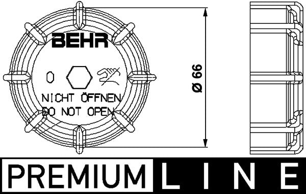 Mahle CRTC1000P - Cap, coolant tank