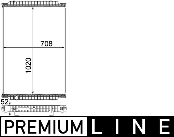 Mahle CR1010000P - Radiator, engine cooling