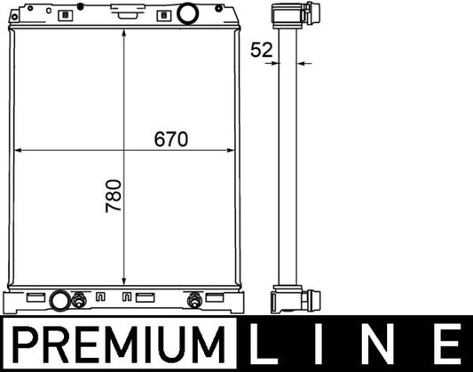 Mahle CR1220000P - Radiator, engine cooling