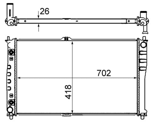 Mahle CR1329000S - Radiator, engine cooling