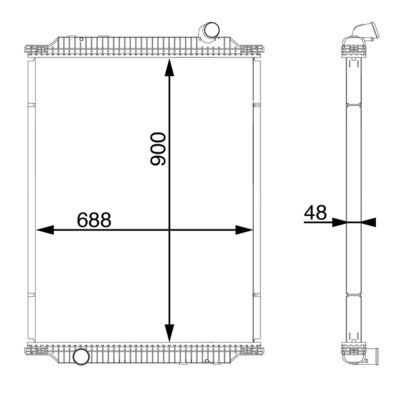 Mahle CR717000S - Radiator, engine cooling