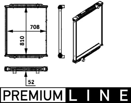 Mahle CR725000P - Radiator, engine cooling
