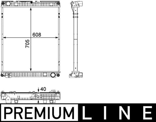 Mahle CR784000P - Radiator, engine cooling