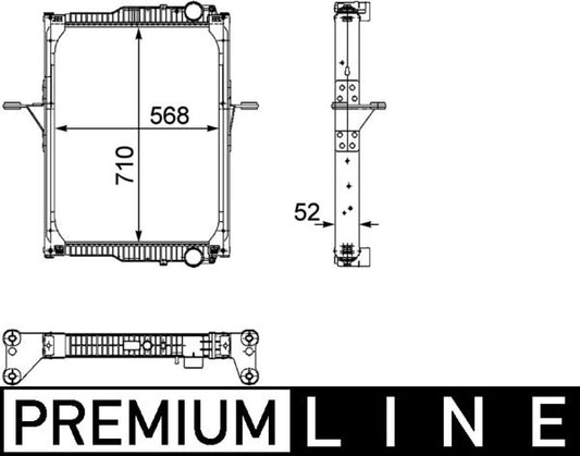 Mahle CR822000P - Radiator, engine cooling