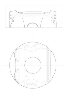 Mahle 021PI00133000 - Piston with rings and pin