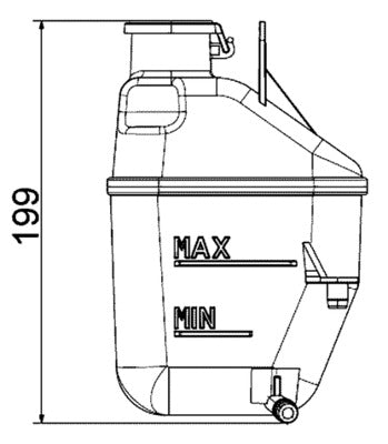 Mahle CRT88001S - Expansion Tank, coolant