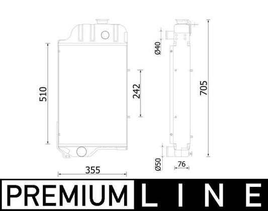 Mahle CR2412000P - Radiator, engine cooling