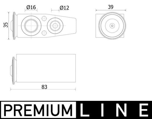 Mahle AVE142000P - Expansion Valve, air conditioning