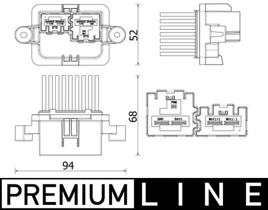 Mahle ABR109000P - Regulator, interior blower
