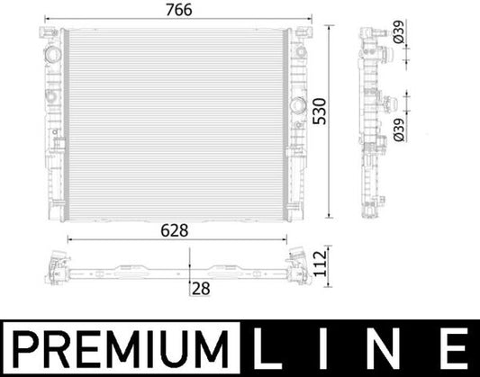 Mahle CR937000P - Radiator, engine cooling