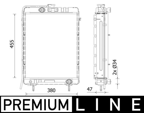 Mahle CR2285000P - Radiator, engine cooling