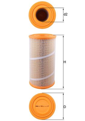 Mahle LX7080 - Air Filter