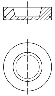 Mahle 2292700 - Piston with rings and pin