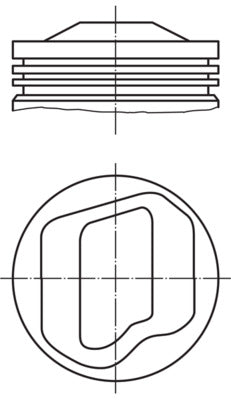 Mahle 0827500 - Piston with rings and pin