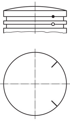 Mahle 175PI00101000 - Piston with rings and pin