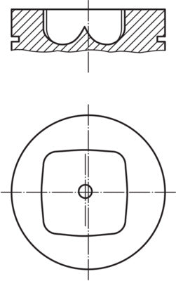 Mahle 043PI00114000 - Piston with rings and pin
