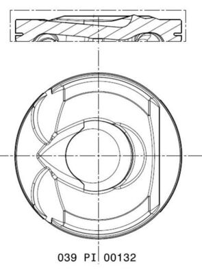Mahle 039PI00132002 - Piston with rings and pin