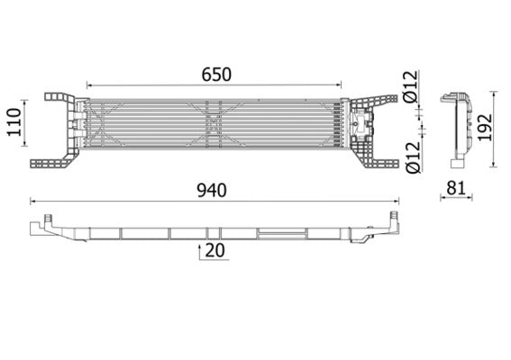 Mahle CLC324000P - Oil Cooler, automatic transmission