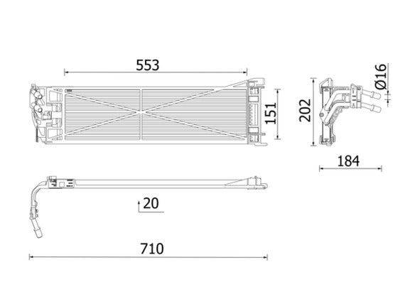 Mahle CLC306000P - Oil Cooler, automatic transmission