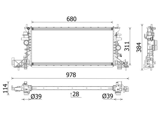Mahle CR2699000P - Radiator, engine cooling
