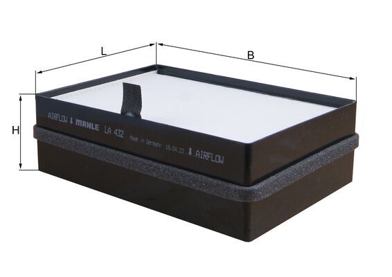 Mahle LA432 - Filter, cabin air