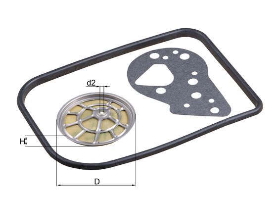 Mahle HX82D - Hydraulic Filter, automatic transmission
