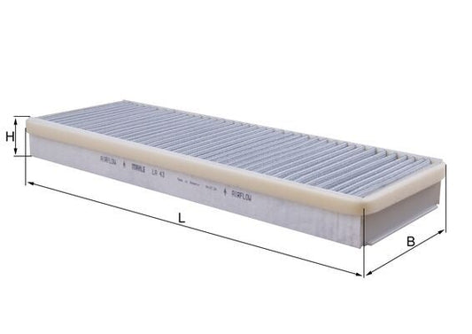 Mahle LA43 - Filter, cabin air