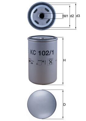 Mahle KC102/1 - Fuel Filter