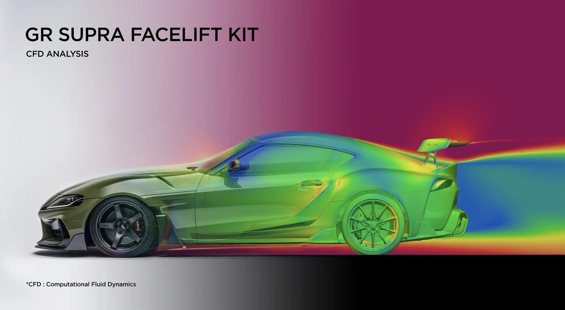 Adro A18A20-1402 TOYOTA GR SUPRA A90 MK5 CARBON FIBRE INTEGRATED FENDER PANEL SIDE SKIRTS V2 (2019+)