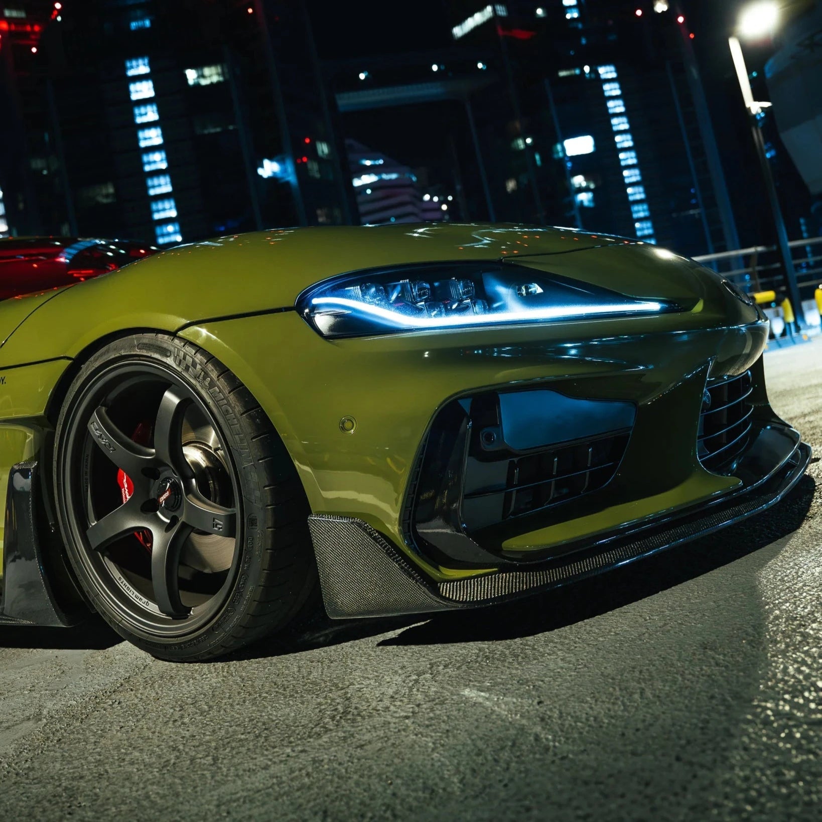 Adro A18A20-1402 TOYOTA GR SUPRA A90 MK5 CARBON FIBRE INTEGRATED FENDER PANEL SIDE SKIRTS V2 (2019+)