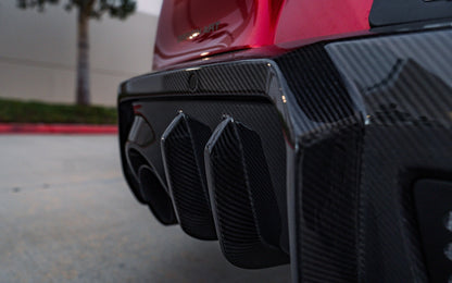 Adro A18A20-1302 TOYOTA GR SUPRA A90 MK5 CARBON FIBRE REAR DIFFUSER (2019+)