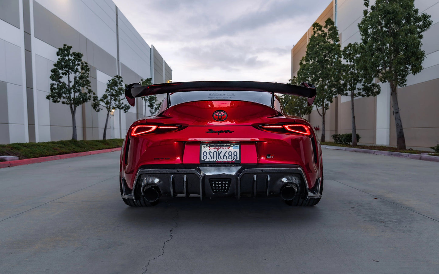 Adro A18A20-1302 TOYOTA GR SUPRA A90 MK5 CARBON FIBRE REAR DIFFUSER (2019+)