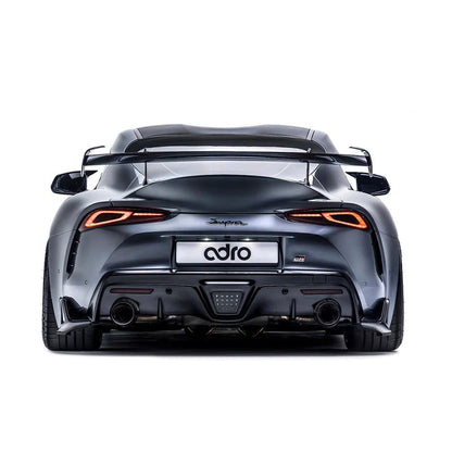 Adro A18A20-1501 TOYOTA GR SUPRA A90 MK5 PRE-PREG CARBON FIBRE SWAN NECK AT-R2 REAR WING (2019+)