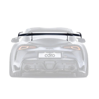 Adro A18A20-1501 TOYOTA GR SUPRA A90 MK5 PRE-PREG CARBON FIBRE SWAN NECK AT-R2 REAR WING (2019+)