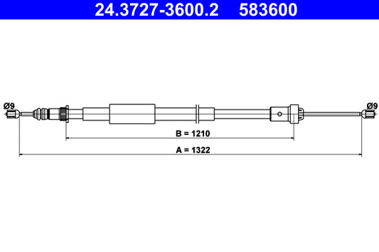 BOSCH 1987477942 Parking Brake Cable Pull