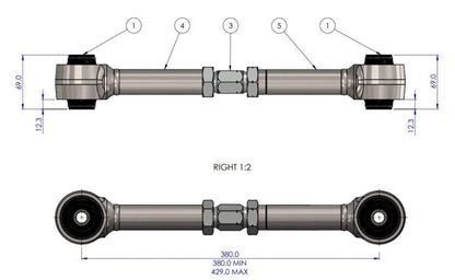 SuperPro TRC1138 LC300-Tundra-Sequoia Rear Upper Trailing Arm Set