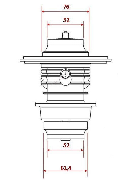 Turbozentrum 249107 Turbolader SPA522R mit T3 Flansch und 0,70AR