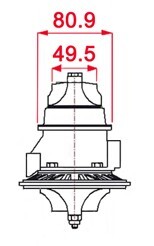 Turbozentrum 249026 Turbolader Turbinengehause fur SPA300 oder SPA500C A/R .63