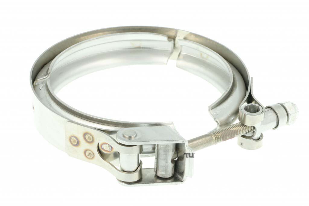 Turbozentrum 289587 V-Band downpipe outlet clamp for Garrett G40 / G42 / G45 V-Band turbine housings