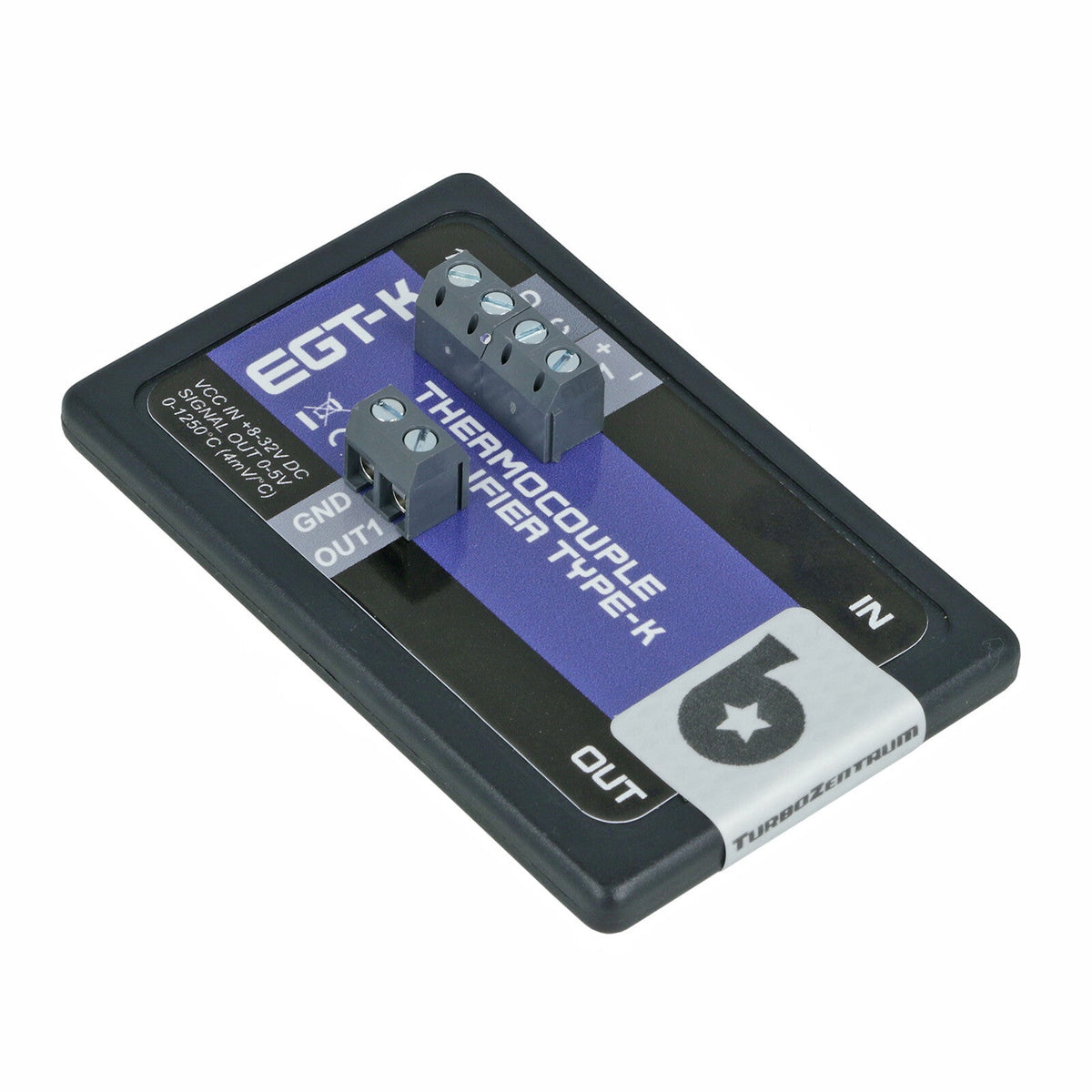 Turbozentrum 118616 EGT-K Thermocouple Amplifier / Controller 0-5V (Type-K) - 1 Channel