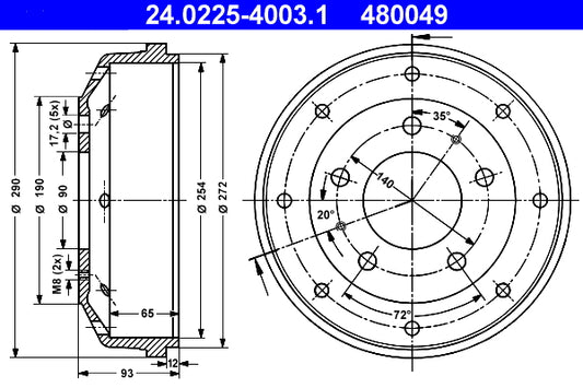 BREMBO 920A88580 Brake Caliper