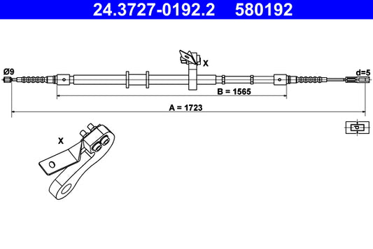 BOSCH 1987477769 Parking Brake Cable Pull