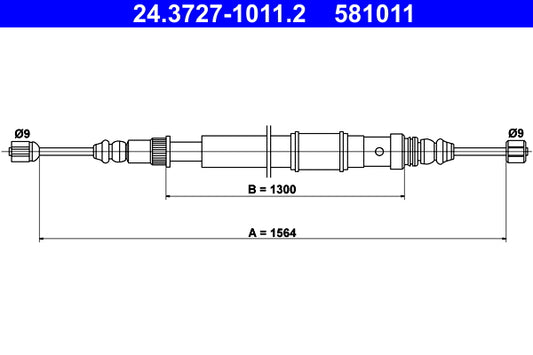 BOSCH 1987477634 Parking Brake Cable Pull